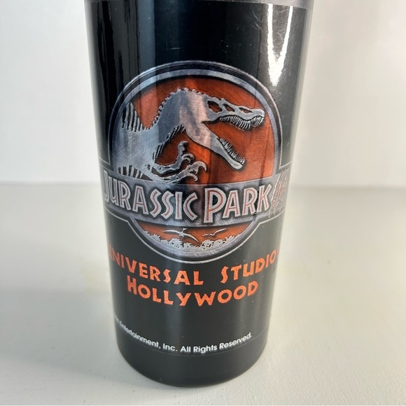 Vintage JURASSIC Park Cup with Straw Universal Studios Hollywood - Picture 11 of 14